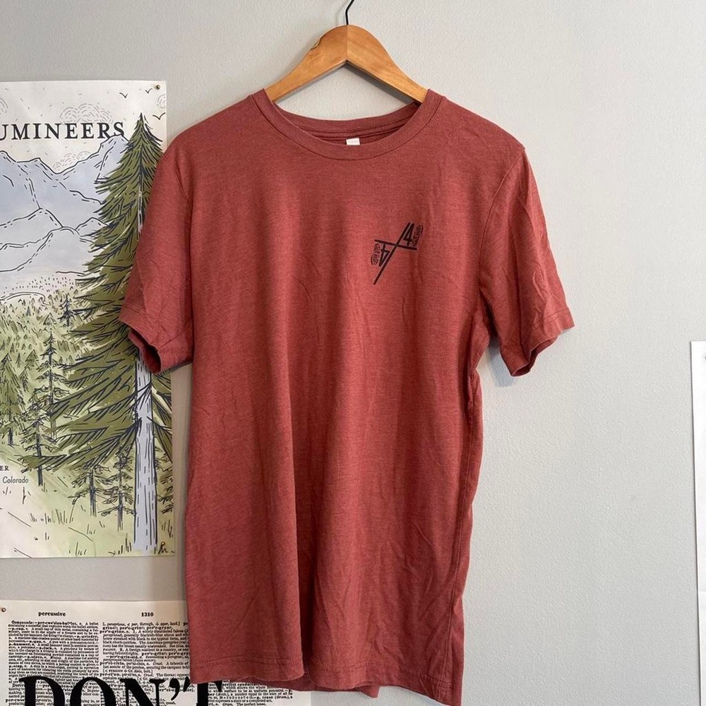 Bella + Canvas Graphic Tee Look Up Stay Grounded Outdoor Minimalist Tee